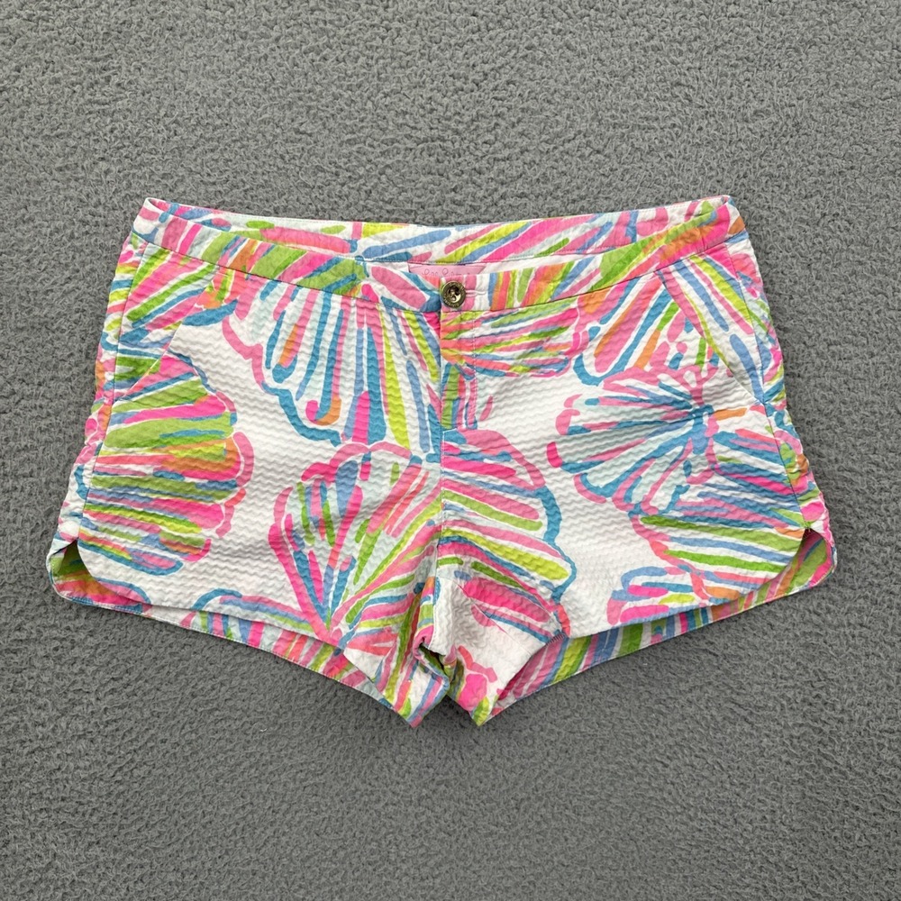 Lilly Pulitzer Adie Shorts Shellabrate Preppy Beach Resort Coastal Women's 6